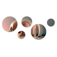 thumbnail image 2 of Designart "Minimalistic Liquid Gold Architecture III" City Metal Wall Art Set of 5 Piece, 2 of 5