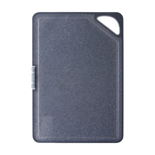 Tabla de cortar de plástico con ranura de 36 x 25 cm (14,17 x 9,84 pulgadas), antideslizante y duradera, ideal para preparar verduras y carne. Fácil de limpiar. Utensilio de cocina plano para