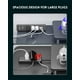thumbnail image 5 of Abrazadera de escritorio Power Strip PLUGTUL de 3 salidas con USB PD de 20 W, color negro, 5 of 8