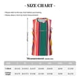 thumbnail image 4 of Sikiie Vertical Stripes Basketball Jersey Reversible Men's Mesh Athletic Sports Shirts Training Practice S-4XLXX-Large, 4 of 6