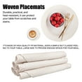 thumbnail image 6 of Round Placemats Set of 6 Woven Round Table Mats with Coasters 13 inch Braided Border Washable Cotton Polyester Circle Place Mats, 6 of 11