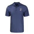 thumbnail image 2 of Men's Cutter & Buck  Navy Boston Red Sox Stars & Stripes Pike Eco Tonal Geo Print Stretch Recycled Polo, 2 of 3