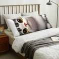 thumbnail image 4 of Honeii Cute Cartoon Kitten Print Long Body Pillowcase 20x54 in,Body Pillow Cover with Zipper,Large Body Pillowcase,Soft Bed Decorative, 4 of 7