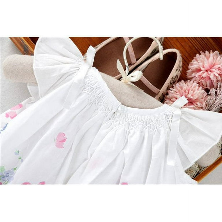 Baby girl easter smocked dress deals