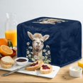 thumbnail image 4 of TSOVTHRID Alpaca Daisy Print 2 Slice Toaster Cover Fingerprint Protection Microwave Oven Protector Decorative Kitchen Small Appliance Covers, 4 of 8