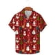thumbnail image 5 of Camisas de Manga Larga para Hombres, Botón de Impresión Blusa de Cuello, Camisa de Poliéster de Moda Casual, 5 of 5