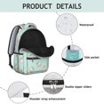 thumbnail image 4 of Pioneer Flower Floral Print Pattern Backpack for School, Cute School Bag with Adjustable Shoulder Straps and Padded Back, 15.3"x11"x7.1", 4 of 5