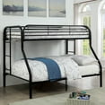 thumbnail image 2 of Furniture of America Wade Transitional Metal Bunk Bed, Twin/Full, Black, 2 of 8