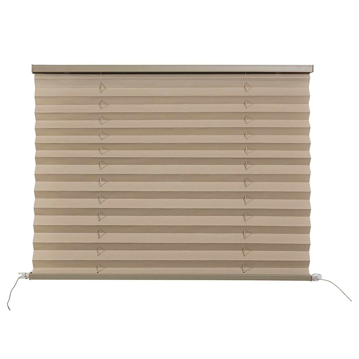 RV Camper Pleated Blind Shades Cappuccino 17" X 24" 