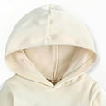 thumbnail image 5 of Futezty Toddler Boys Girls Clothes Fall Winter Outfit Sets, Baby Boy Girl Long Sleeve Crew Neck Solid Color Stretch 3M 6M 12M 18M 24M 2T 3T 2 PC Hoodie Sweatshirt + Pants, 5 of 5