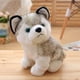 thumbnail image 2 of FELTECHELECTR Peluche de perro husky, adorable muñeco de peluche, regalo para niños y adultos, 18 cm (husky), 2 of 6