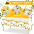 thumbnail image 3 of Bee Birthday Decorations,113 Pcs Bee Party Decorations and Tableware Set- Bee Party Plates Cups Napkins Tablecloth & Happy Birthday Bee Banner Balloons Cake Toppers etc Bee Birthday Party Decorations, 3 of 8