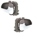 thumbnail image 2 of Set of 2 Front Interior Door Handle Compatible with 1999-2002 Nissan Quest Mercury Villager Brown With Lock Button YF5Z1222600BAA YF5Z1222601BAA Base Estate GLE Gxe SE Sport New, 2 of 5