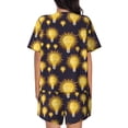 thumbnail image 4 of Womens Pajama Sets With Pocket, ider Light Bulb Pattern Lounge Sets Short Sleeve Sleepwear PJ Sets for Women, 4 of 6