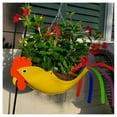 thumbnail image 4 of Hanging Flower Pots Flying Parrot and Rooster Shape for Home Garden Decoration Large E, 4 of 4