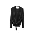 thumbnail image 2 of Ounisa Women's Fashion Long Sleeve V Neck Spring Summer Modal Cardigan Halter Two Piece Set Top Soft Breathable Lightweight, 2 of 5