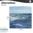 thumbnail image 4 of Stupell Industries Coastal Calm Seas under Soft Sky Canvas Art, 17 x 17, by Susan Jill, 4 of 8
