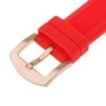 thumbnail image 3 of Reemplazo de la correa de reloj de goma roja impermeable de 19 mm mm 22mm Sunnimix Banda de reloj de caucho de silicona, 3 of 8