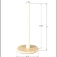 thumbnail image 4 of happimess PRH2000C Avery Modern Classic Metal with Non Slip Weighted Marble Base Paper Towel Holder, Beige/White, 4 of 6