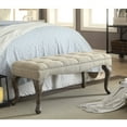 thumbnail image 2 of Linon Loire Cabriolet Washed Bench, 17.7 inch Seat Height, Multiple Colors, 2 of 3