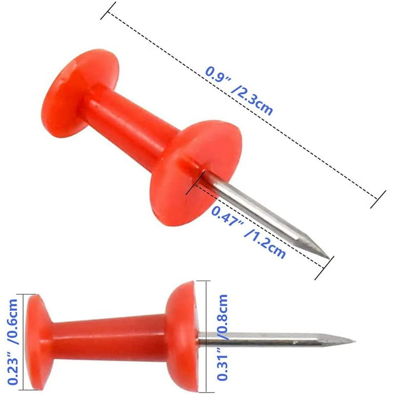 Hat Pins for Women Long 104Pcs Decorative Thumb Tacks Number Design Push Pin Small Thumb Tacks Office Thumb Tacks, Size: 9.5x6.5x1.5CM