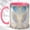 Pink, variant on Angel Wings Coffee Mug, Cloud Steps Mug, Ceramic 11 oz
