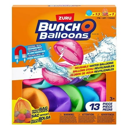 Zuru Bunch O Balloons Reusable Water Balloons, 13 Piece