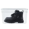 thumbnail image 2 of Mainstays Clear Glossy Plastic Extra Tall Closet Storage Shoe Organizer Shoe Box with Lid for Shoe Storage, 2 of 8
