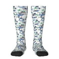 thumbnail image 2 of Lsque Hawaii Palms Printed Crew Socks Men's Women's LightWeight Thin Casual Calf Socks ,Knee High Socks,Cotton Socks, 2 of 9