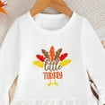 thumbnail image 4 of UAYOTSE Toddler Girl Turkey Outfit Long Sleeve Ruffle Pullover Top And Pants Set 2Pcs Baby Thanksgiving Clothes(3-6 Months,I208-White), 4 of 6
