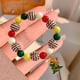 thumbnail image 5 of onlyliua para Interior/Exterior Pulsera Navideña con Dibujos Animados, Bonita Pulsera de Cuentas, Joyería de Mano, Regalo de Navidad, 5 of 6
