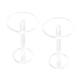 thumbnail image 4 of 2Pcs Jewelry Display Stand Clear Pedestal Display Riser Stands Dresser Top 9.5cm High, 4 of 8