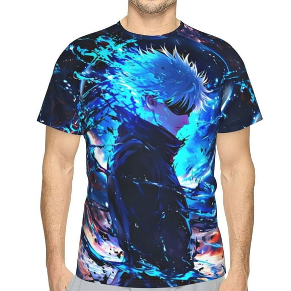 Jujutsu Kaisen Satoru Gojo Unisex 3d Pattern Printed Short Sleeve T-Shirts Casual Graphics Tees For Men Women Teen Small