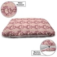 thumbnail image 3 of Antique Oriental Pet Bed, Classic Swirly Renaissance Victorian Style Baroque Damask, Resistant Pad for Dogs and Cats Cushion with Removable Cover, 24" x 39", Pale Pink Burgundy Cream, by Ambesonne, 3 of 4
