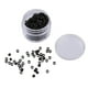 thumbnail image 2 of 5 piezas/botella Micro anillos de silicona de 5 mm para extensiones de cabello, 4 colores para Negro, 2 of 9