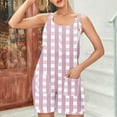 thumbnail image 2 of BLVB Summer Rompers for Women Sleeveless Adjustable Knot Straps Loose Shorts Jumpsuits Beach Overalls with Pockets, 2 of 7