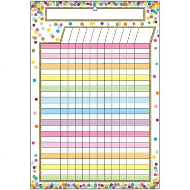Smart Confetti Incentive Chart - 6 Each