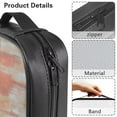 thumbnail image 5 of FKELYI Bible Cover with Handle Faux Leather Bible Case Book Cover with Zipper Pocket for Prayer Study Grunge American Flag Elk Print Christian Bag Book Organzoer Holder, 5 of 6