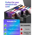 thumbnail image 4 of UAONO Card Storage Box for Trading Cards, 2400+ MTG Commander Deck Box With 24pcs Colorful Divider, Card Case Fits for Magic TCG PTCG Game Cards(Black&Gray), 4 of 7
