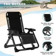 thumbnail image 6 of ABORON 2 Pack Zero Gravity Chair, Zero Gravity Lounge Chair with Removable Cushion,Headrest,Cup Holder,Reclining Patio Folding Lawn Chair,Support 440 LBS, 6 of 9