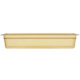 thumbnail image 4 of Rubbermaid FG240P00AMBR 1/2 Size Long Amber High Heat Plastic Food Pan - 4" Deep, 4 of 4