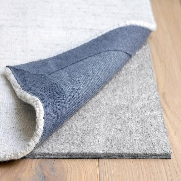 RUGPADUSA - Dual Surface - 9' Round - 3/8" Thick - Felt + Rubber - Enhanced Non-Slip Rug Pad - Adds Comfort and Protection - for Hard Surface Floors