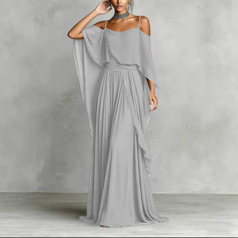 grey maxi dress bridal Stunning grey sparkle floral lace applique long sleeve wedding ball gown dress