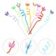 thumbnail image 2 of 8pcs Butterfly Drinking Straw Plastic Straw Reusable Straws Party Supplies, 2 of 4
