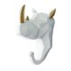 thumbnail image 1 of Gancho resistente con forma de cabeza de animal para colgar abrigos, sombreros y llaves, gancho de resina C, 1 of 5