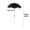 Black, variant on Plant Umbrellas for Outdoor,25.5" Dia Sunshade Area With 43" Height Garden Umbrella Shade for Potted Plant,Metal Ground Insertion Sunshade Garden Umbrella For Planters Potted Plants Shade For Summer