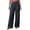 Navy, variant on Busydd Dress Pants for Women Trendy High Waisted Pleated Work Trousers Business Casual Solid Color Slacks with Pockets S