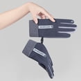 thumbnail image 3 of Women Men Non-slip Touch Screen Outdoor Windproof Cold Proof Full Finger Mittens Winter Gloves BLACK M, 3 of 8