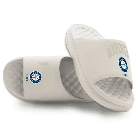 Unisex ISlide Cream Seattle Mariners Tonal Pop Motive Slide Sandals