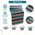 thumbnail image 6 of Blue Pink Striped Table Runner 72 Inches, Farmhouse Stripe Bed Runner Dresser Scarves Tabletop for Indoor Outdoor Parties/Ceremony/Banquet, 14" x 72", 6 of 8